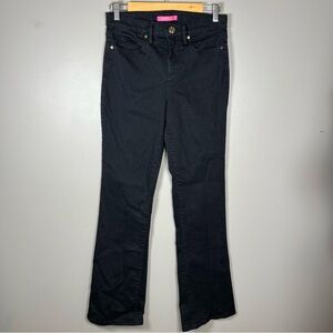 Lilly Pulitzer South Ocean High Rise Black Onyx Bootcut Jeans Size 6 Stretch